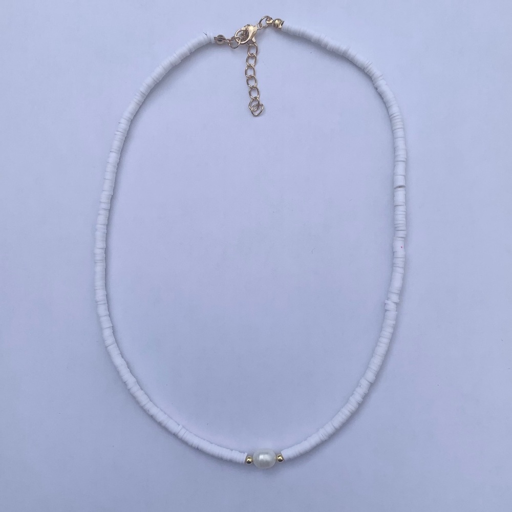 White Freshwater Pearl Handmade Choker Necklace